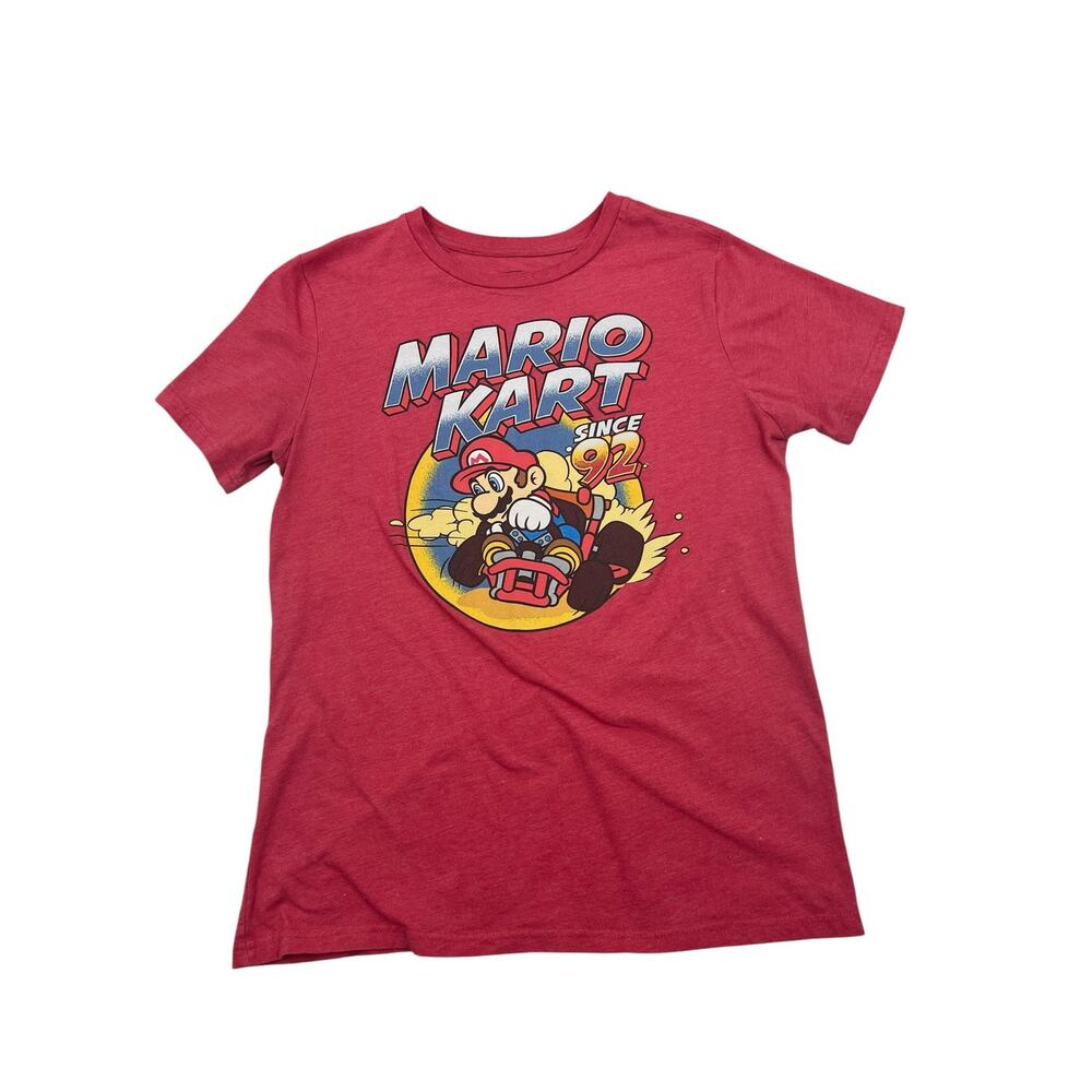 Mario Kart Nintendo Red Since '92 Video Game Short Sleeve Graphic T-Shirt Sz M